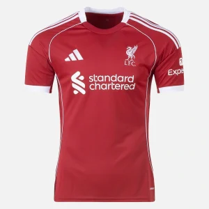 Liverpool Home Kit 25/26, Front view football jersey