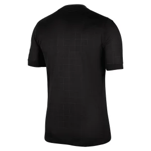 Back view of Tottenham Hotspur Away Kit 25/26, blank black jersey with crew neck collar.
