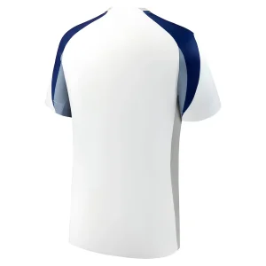 Tottenham Hotspur Home Kit 25/26, back view, plain Lilywhite design with Binary Blue sleeves and ribbed collar.